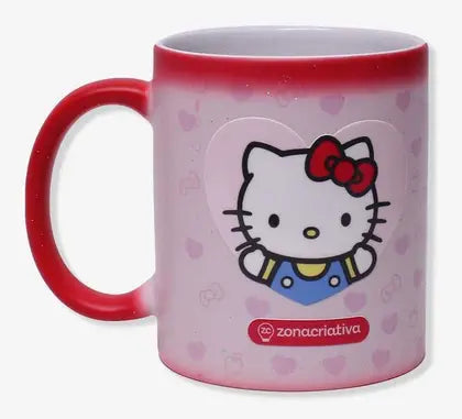 CANECA MAGIC HELLO KITTY VERMELHA ZONA CRIATIVA