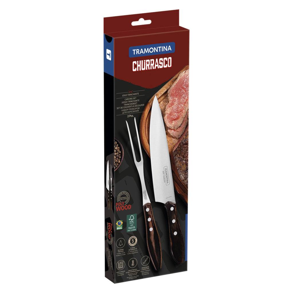 JOGO PARA CHURRASCO TRAMONTINA PAMPAS 2 PEÇAS
