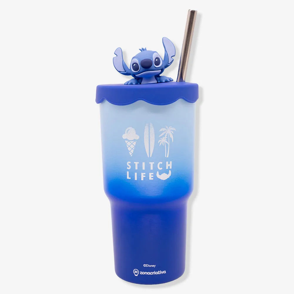 COPO TOPPER 600ML STITCH ZONA CRIATIVA
