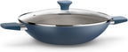 WOK INTENSE 32 CM COM ALÇA AZUL EURO
