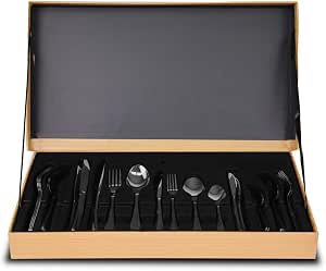 FAQUEIRO EM AÇO INOX ESTOJO DECOR BAMBU