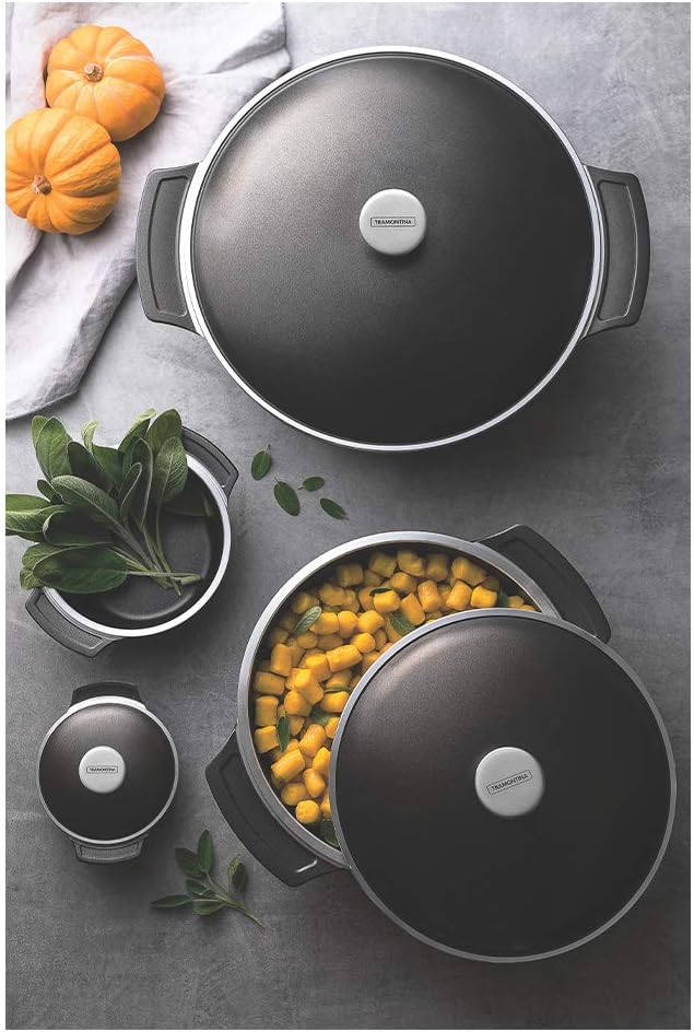 CAÇAROLA 24CM 3.7L LYON PRETO