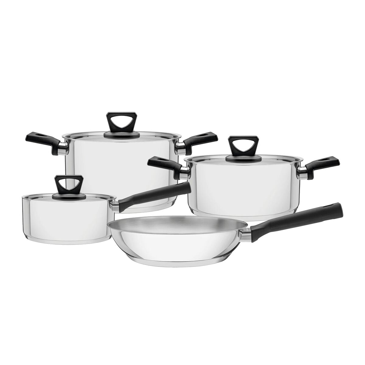 JOGO DE PANELAS INOX 4 PEÇAS BRAVA ANTIADERENTE
