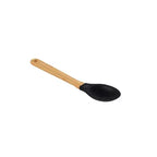 COLHER SILICONE E BAMBU PRETO MOR