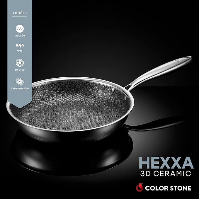 FRIGIDEIRA EURO HEXXA 3D CERAMIC 28 CM