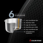 FRIGIDEIRA EURO HEXXA 3D CERAMIC 28 CM