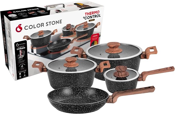 CONJUNTO DE PANELAS COLORSTONE 4 PEÇAS WOODEN