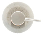 PORTA SABONETE LIQUIDO DE CERAMICA GRANILITE LINES CINZA 430ML