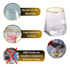 2 COPOS BAIXOS C/FIO DE OURO 55 WOLFF