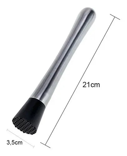 SOCADOR DE CAIPIRINHA/DRINKS EM AÇO INOX 21 CM WCK
