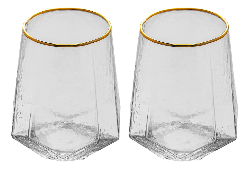 2 COPOS BAIXOS C/FIO DE OURO 55 WOLFF