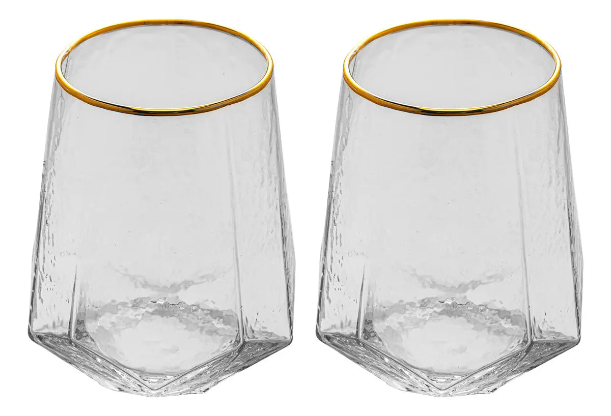 2 COPOS BAIXOS C/FIO DE OURO 55 WOLFF