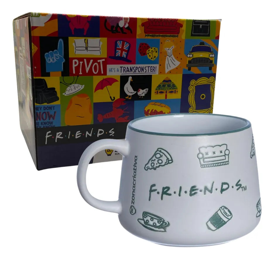 CANECA MOMA 500ML FRIENDS ZONA CRIATIVA