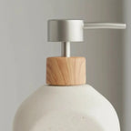 PORTA SABONETE LIQUIDO DE CERAMICA GRANILITE BATH BRANCO 430ML