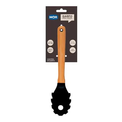 GARFO MASSA SILICONE E BAMBU PRETO MOR