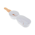 TRAVESSA DUPLA MARMORIZADA WECK EM MELAMINA 36 X 10 CM